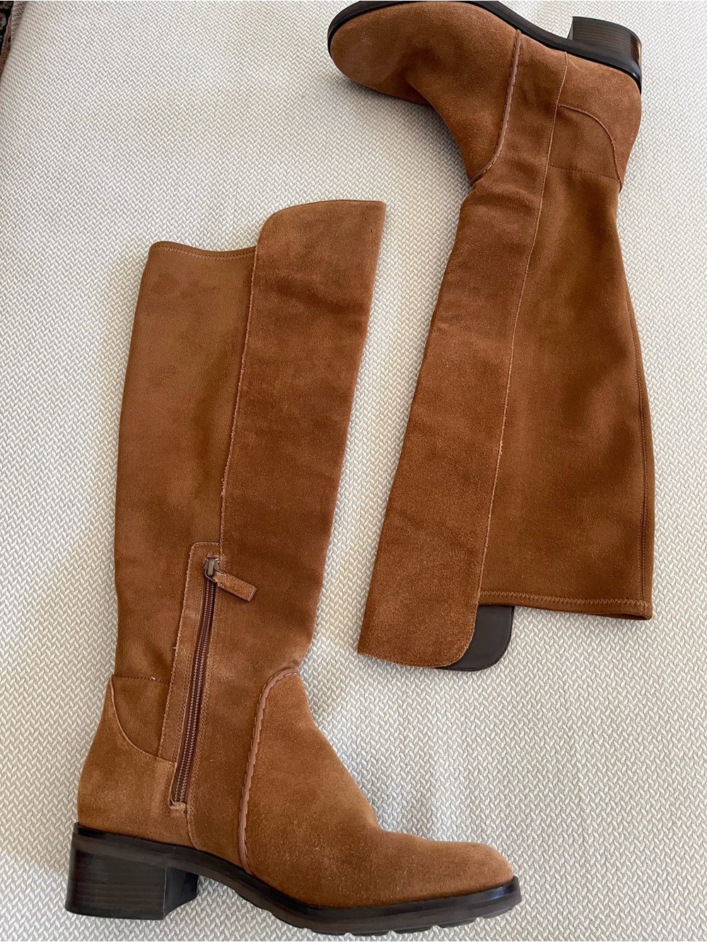 Cole Haan Women's Calgary Light Brown Suede Tall Boots Size 9B
